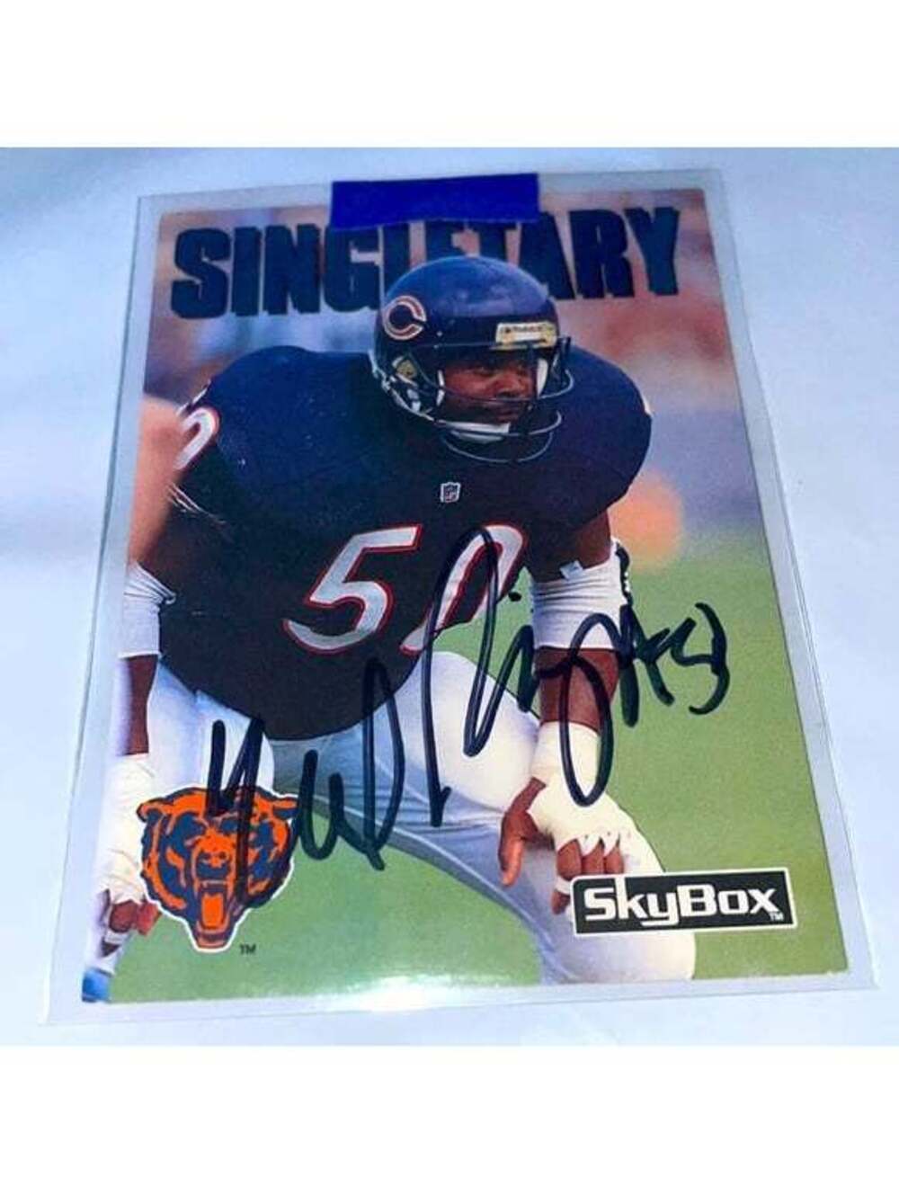 Mike Singletary Skybox Chicago Bears SIGNED AUTOGRAPHED TTM #196 Authentic